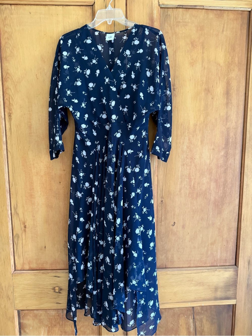 Cabi blue floral dress